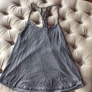 Volcom tank women’s size L - distressed charcoal